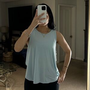 Women's Light Blue Sleeveless Top